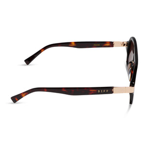 Rachael Kirkconnell Naomi Sunglasses | Cedar Tort & Brown | DIFF
