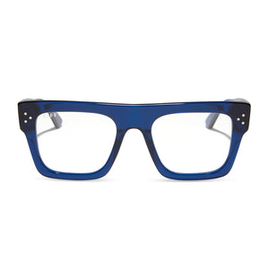 diff eyewear featuring the roberts rectangle prescription glasses with a admiral frame front view