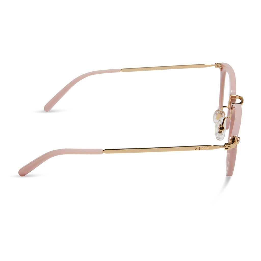 Rue Square Glasses | Pink Velvet | Diff Eyewear