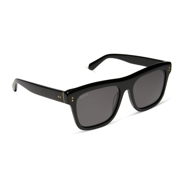 sammy - black + grey + polarized sunglasses 2