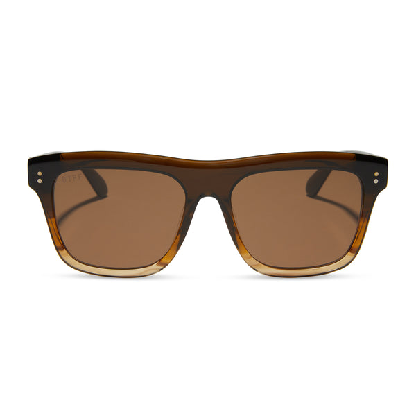 sammy - mocha + brown + polarized sunglasses