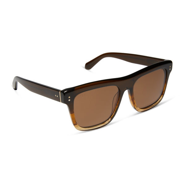 sammy - mocha + brown + polarized sunglasses 2