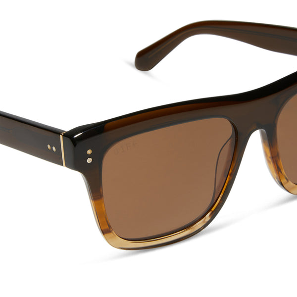 sammy - mocha + brown + polarized sunglasses 4