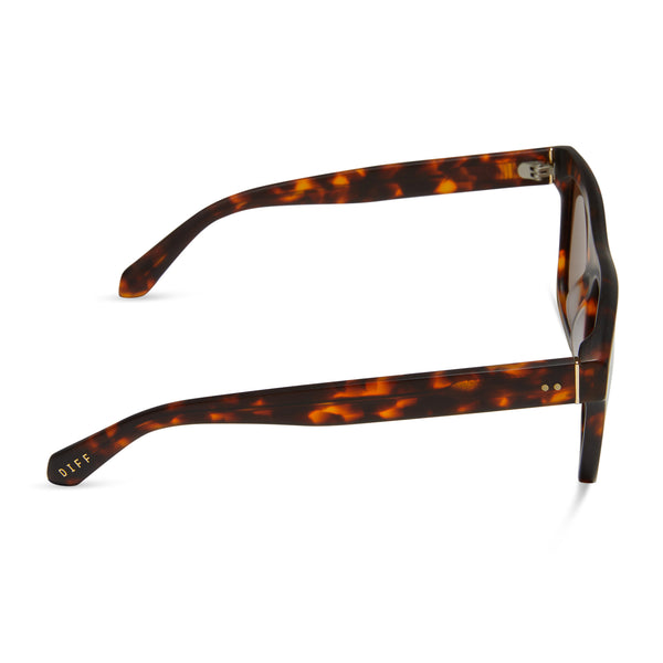 sammy - matte rich tortoise + brown + polarized sunglasses 3