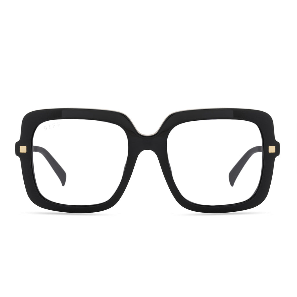 Sandra Square Prescription Glasses Black Diff Eyewear