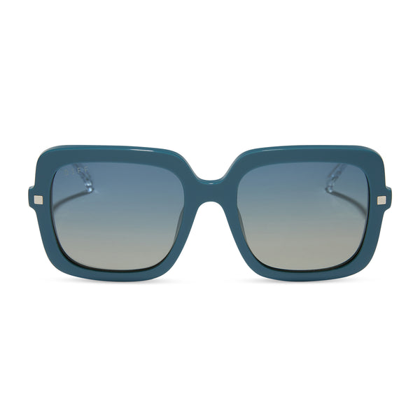 sandra - deep space + aegean blue flash + polarized sunglasses