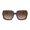 Color swatch for sandra - light pink crystal + dusk gradient sunglasses