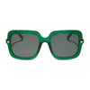 Color swatch for sandra - espresso tortoise + grey gradient sunglasses