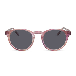 diff eyewear sawyer round prescription sunglasses fleur front view