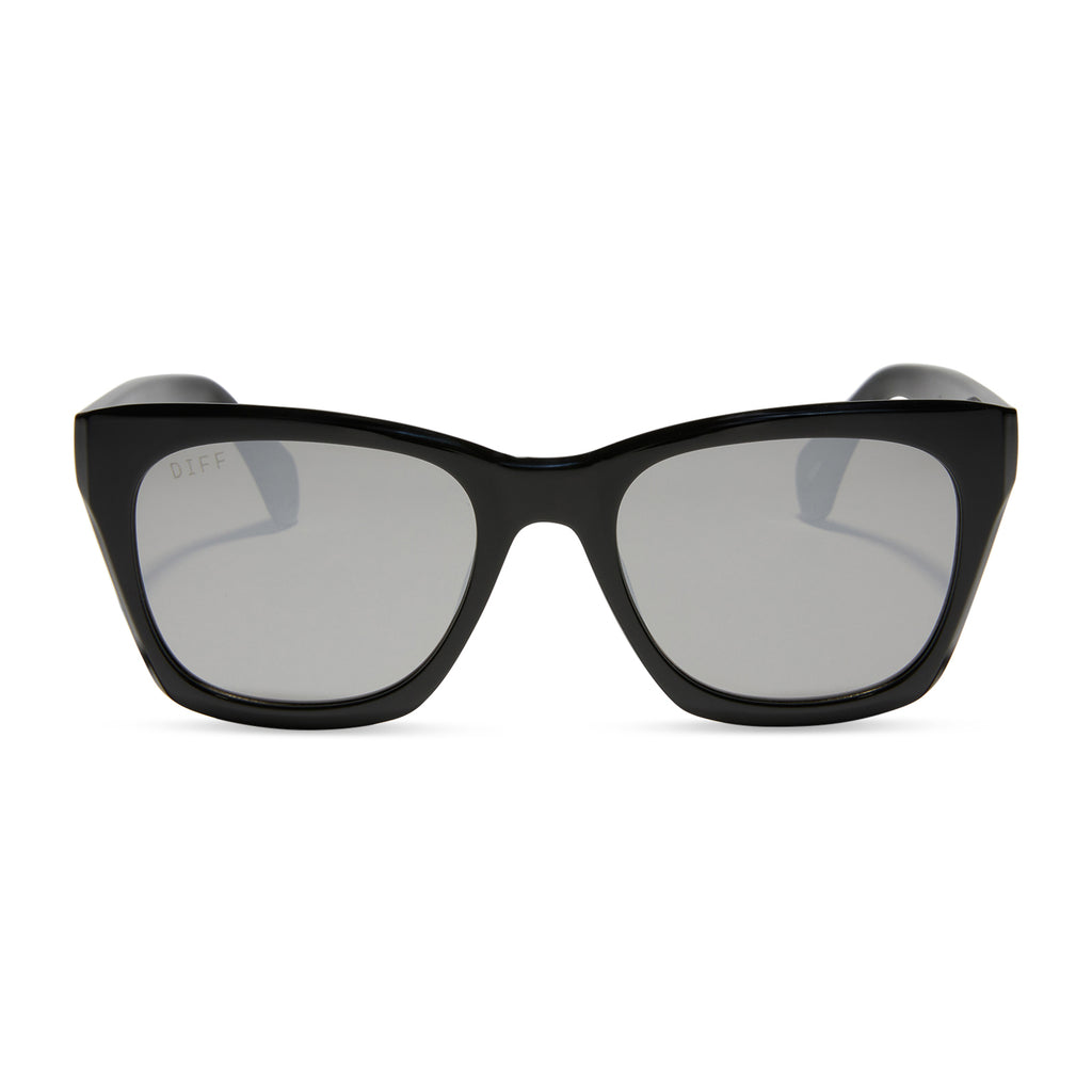 SEAN - BLACK + GREY MIRROR SUNGLASSES