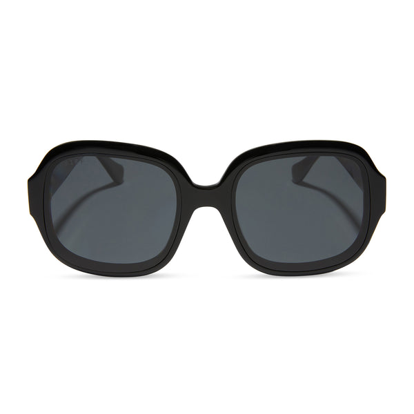 swatch for SERAPHINA - BLACK + GREY + POLARIZED SUNGLASSES