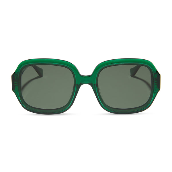 seraphina - palm green crystal + g15 sunglasses
