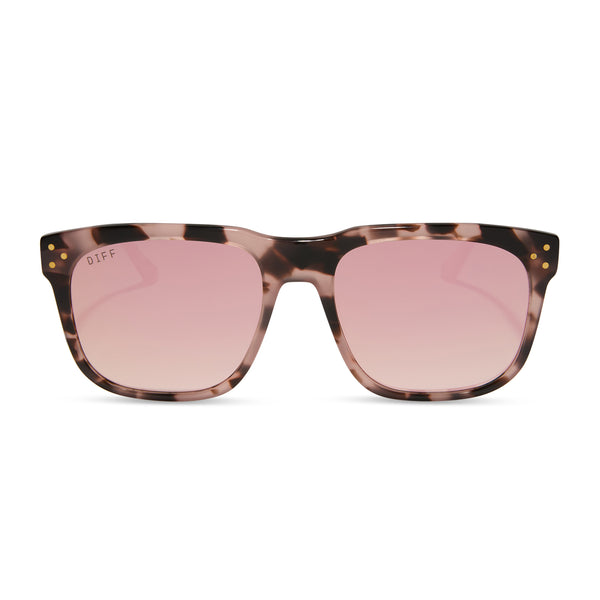 sicily - himalayan tortoise + taupe mirror sunglasses