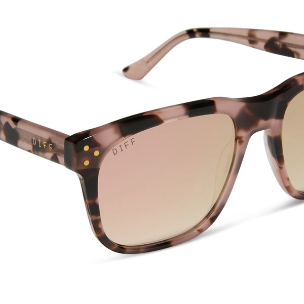 sicily - himalayan tortoise + taupe mirror sunglasses 4