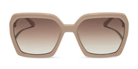 swatch for SLOANE - ALMOND + BROWN GRADIENT SUNGLASSES