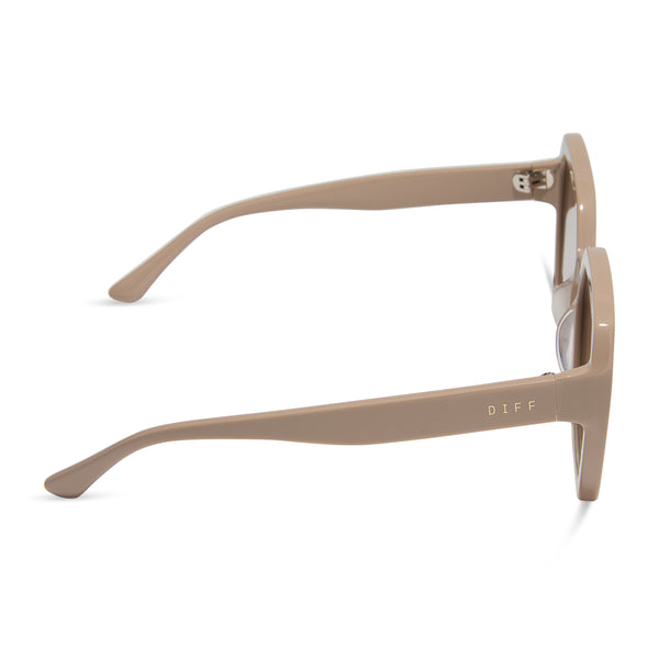 sloane - almond + brown gradient sunglasses 3
