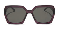 swatch for SLOANE - AUBERGINE + GREY SUNGLASSES