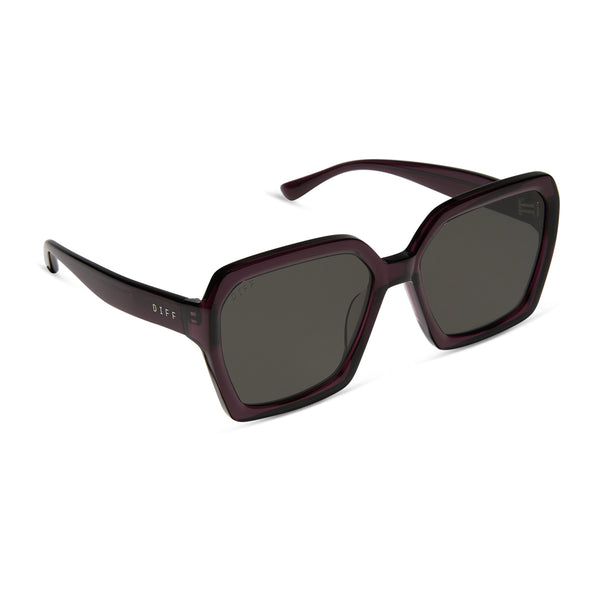 sloane - aubergine + grey sunglasses 2