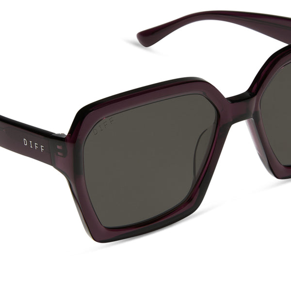sloane - aubergine + grey sunglasses 4