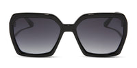 swatch for SLOANE - BLACK + GREY GRADIENT SUNGLASSES