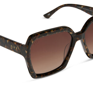 Sloane Square Sunglasses | Glitter Tort & Brown Gradient  display picture 3