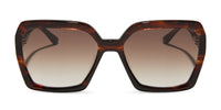 swatch for SLOANE - SEQUOIA TORTOISE + BROWN GRADIENT SUNGLASSES