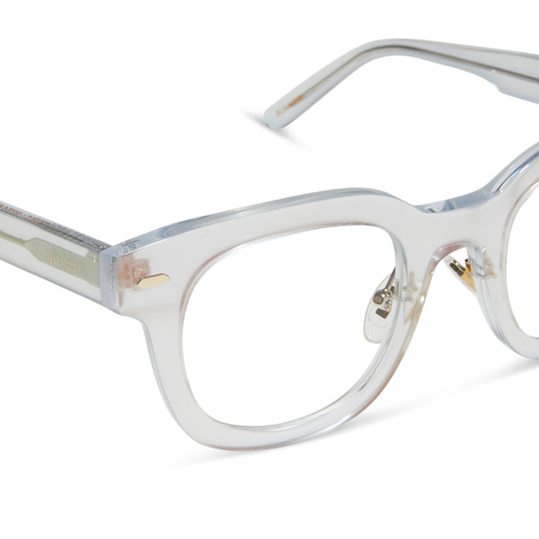 summer - opalescent pink + prescription glasses 4