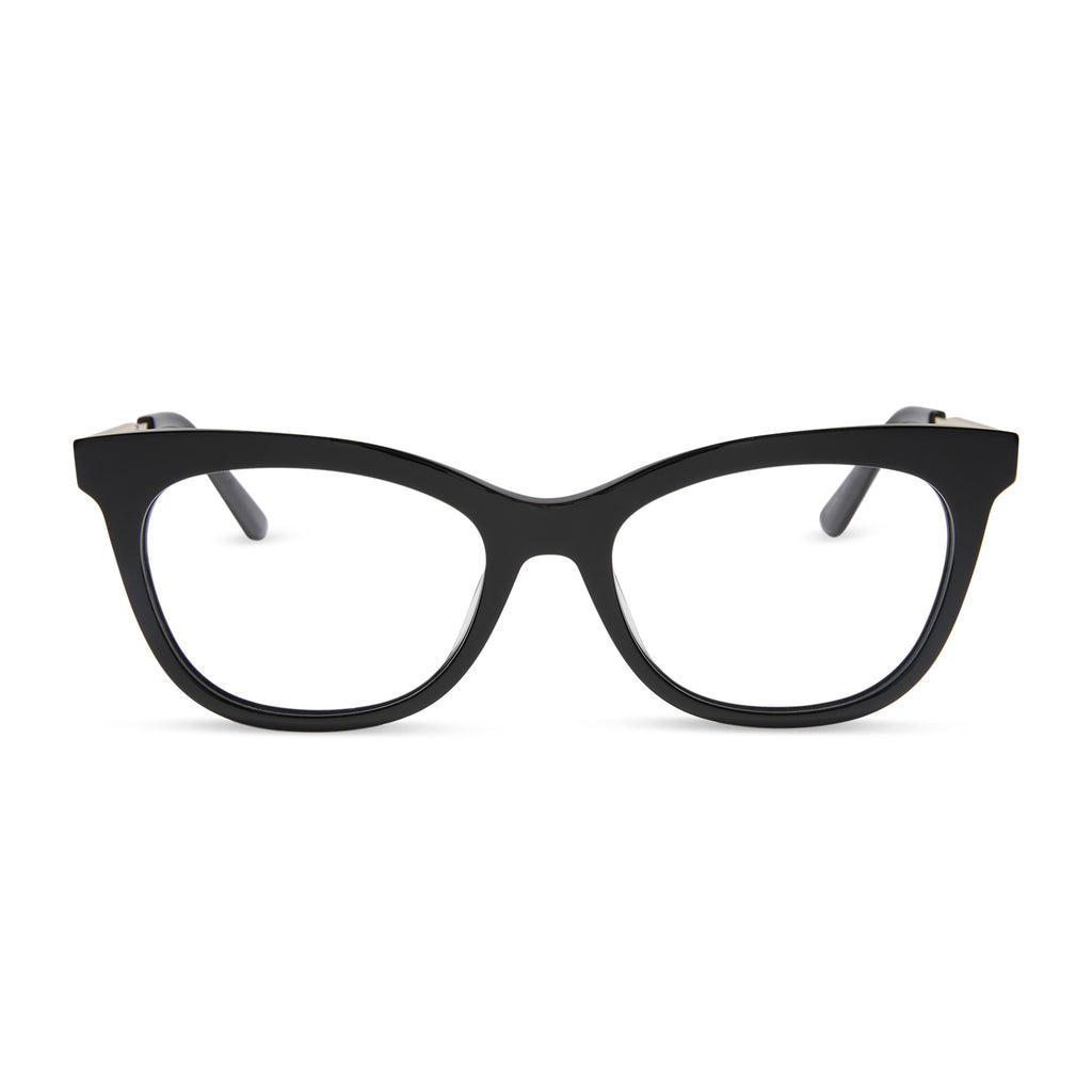 SYLVIA - BLACK + GLASSES