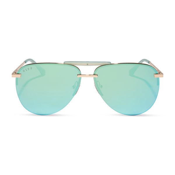 Color swatch for TAHOE - AQUATIC AWE + AQUATIC AWE MIRROR SUNGLASSES