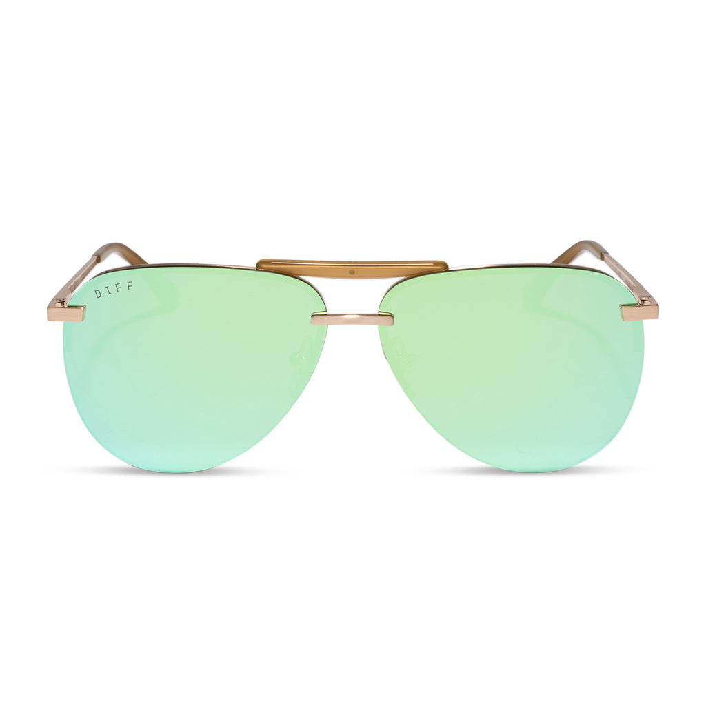 TAHOE - BRUSHED GOLD + DEW DROP MIRROR + POLARIZED + SUNGLASSES