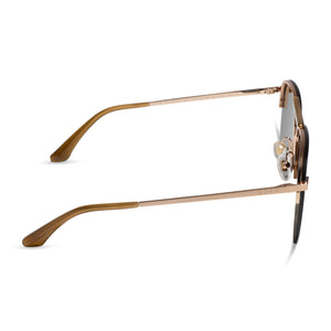 Tahoe Aviator Sunglasses | Brushed Gold & Dew Drop Mirror  display picture 3