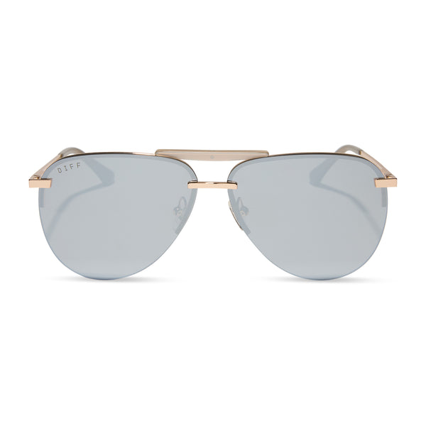 tahoe - gold + silver chrome mirror sunglasses