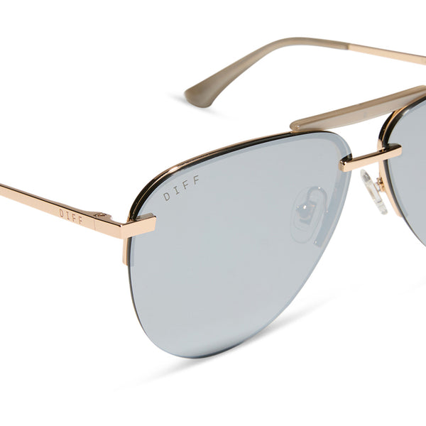 tahoe - gold + silver chrome mirror sunglasses 4