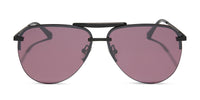 swatch for TAHOE - MATTE BLACK + BLACK TEMPLE TIPS + AUBERGINE + SILVER FLASH SUNGLASSES