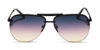 swatch for TAHOE - MATTE BLACK + TWILIGHT GRADIENT SUNGLASSES--sold out