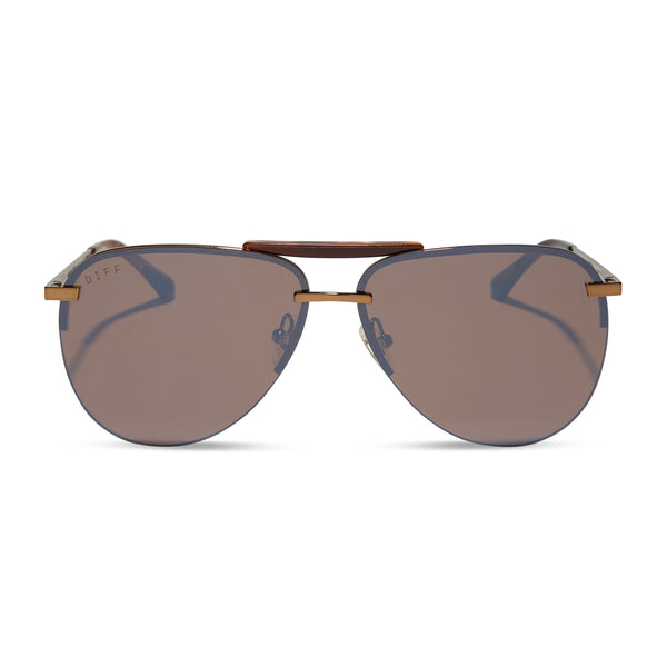 tahoe - sequoia tortoise + brown gold flash sunglasses 2