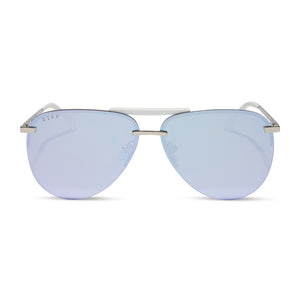 TAHOE - SILVER + LAVENDER MIRROR + POLARIZED SUNGLASSES