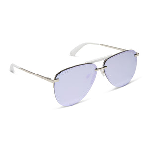 TAHOE - SILVER + LAVENDER MIRROR + POLARIZED SUNGLASSES
