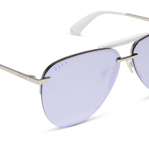 TAHOE - SILVER + LAVENDER MIRROR + POLARIZED SUNGLASSES