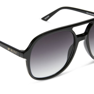 TEAGAN - BLACK + GREY GRADIENT SUNGLASSES