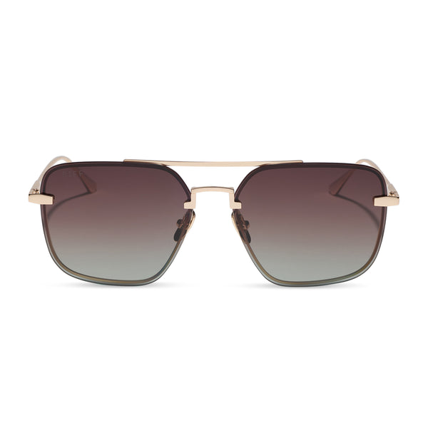 Teddy Navigator Sunglasses | Silver & G15 | DIFF Eyewear