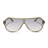 THE DOWNTOWN - OLIVE CRYSTAL + SILVER FLASH + SUNGLASSES