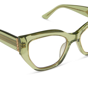 THE WHITE LOTUS - THAILAND + LIGHT GREEN CRYSTAL + PRESCRIPTION GLASSES