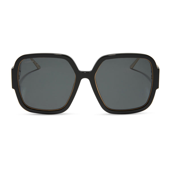 tina ii - black + grey + polarized sunglasses 2