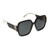 Color swatch for tina ii - black + grey + polarized sunglasses