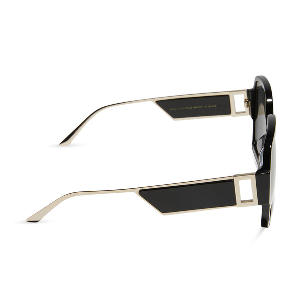 tina ii - black + grey + polarized sunglasses 3