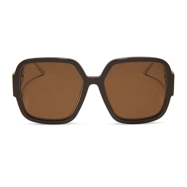 tina ii - truffle + truffle + polarized sunglasses 2