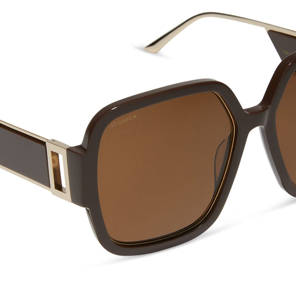 tina ii - truffle + truffle + polarized sunglasses 4