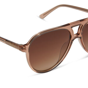 Tosca II Aviator Sunglasses | Café Ole & Brown Gradient | DIFF Eyewear