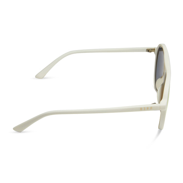 tosca ii - matte white + pink rush mirror sunglasses 3